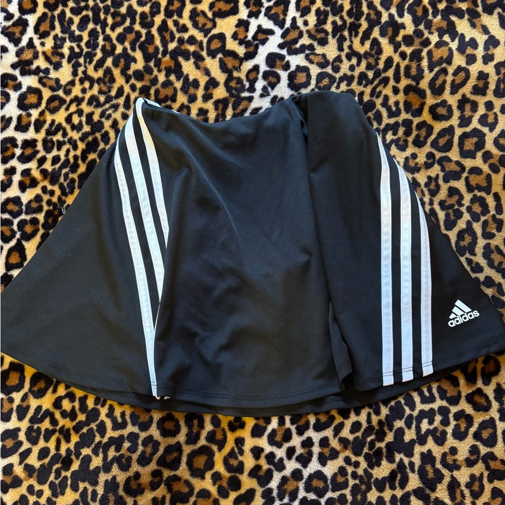 Adidas Black Skirt with White Accents